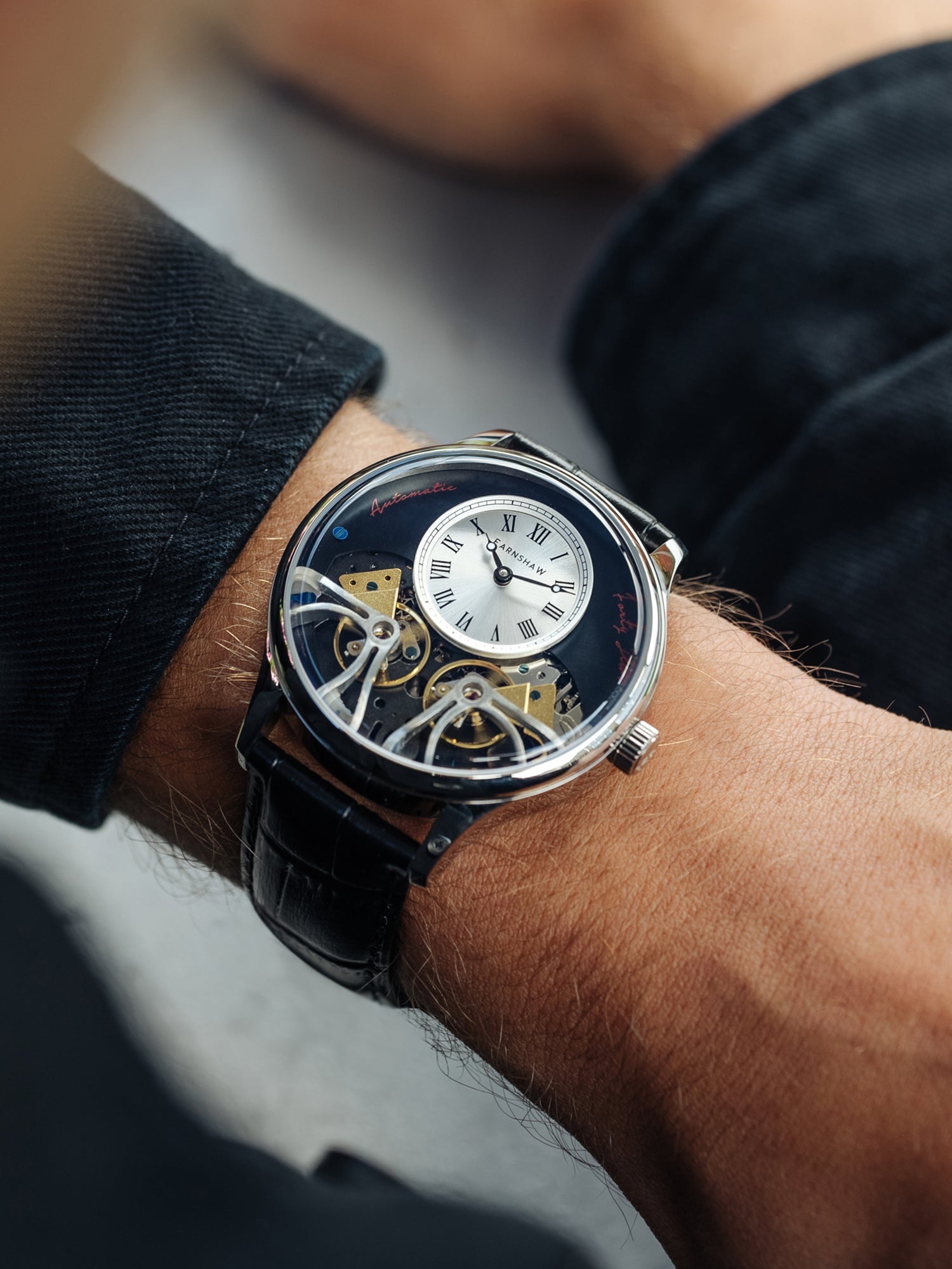 Scientists Faraday Double Barrel Automatic 40 Jewels Men's Watch -  ES-8179-01