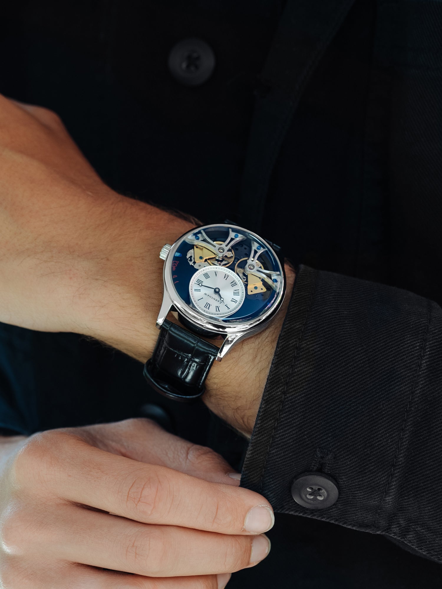 Scientists Faraday Double Barrel Automatic 40 Jewels Men's Watch -  ES-8179-01