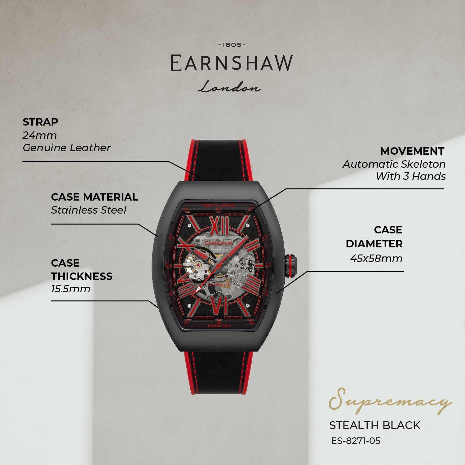 Supremacy Automatic Men's Watch -  ES-8271-05