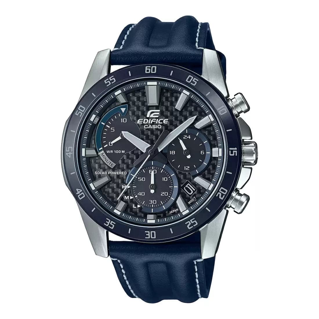 Casio Edifice Blue Solar Chronograph - Men'S Watch Ex535