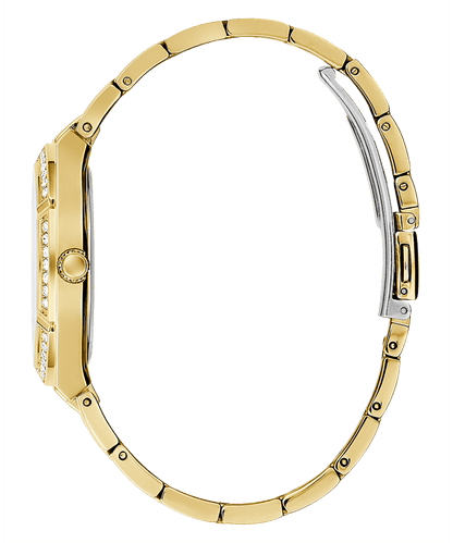 GOLD TONE CASE GOLD TONE STAINLESS STEEL WATCH