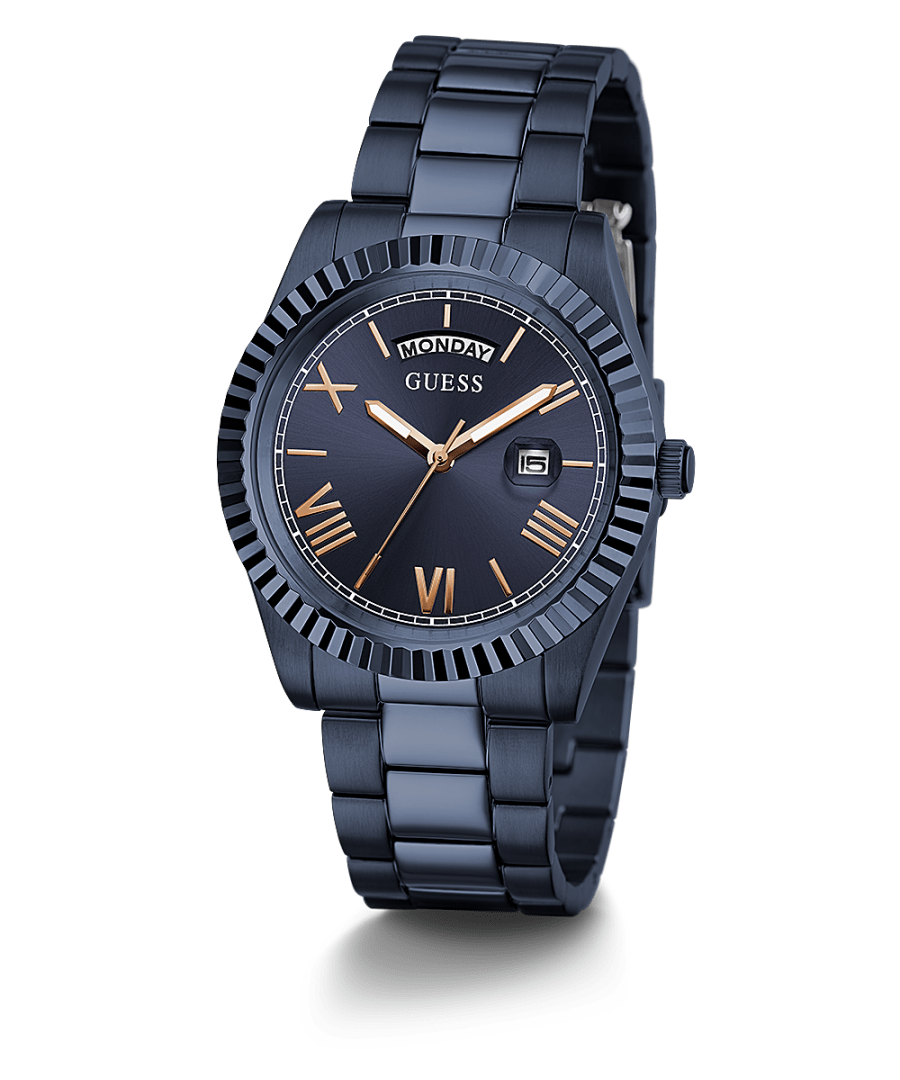 NAVY CASE NAVY STAINLESS STEEL WATCH