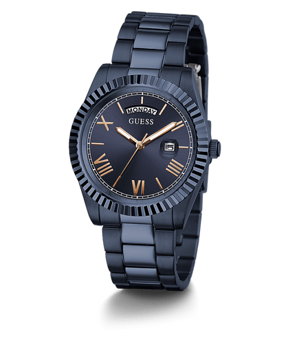 NAVY CASE NAVY STAINLESS STEEL WATCH