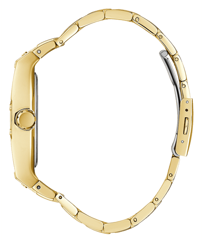 GOLD TONE CASE GOLD TONE STAINLESS STEEL WATCH