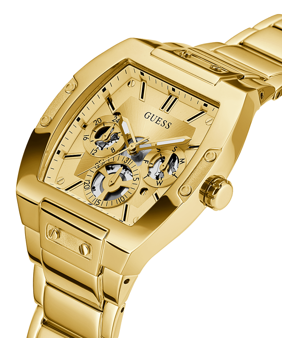 GOLD TONE CASE GOLD TONE STAINLESS STEEL WATCH