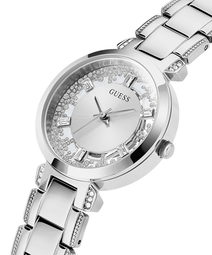 SILVER TONE CASE SILVER TONE STAINLESS STEEL WATCH