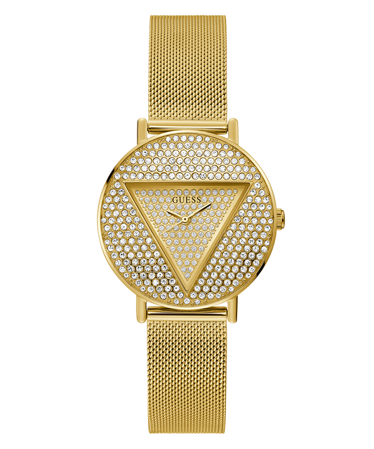 GUESS Ladies Gold Tone Analog Watch-GW0477L2
