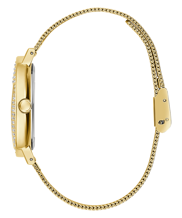 GUESS Ladies Gold Tone Analog Watch-GW0477L2