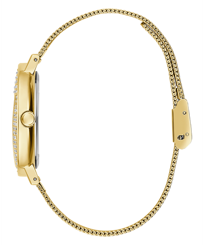 GUESS Ladies Gold Tone Analog Watch-GW0477L2