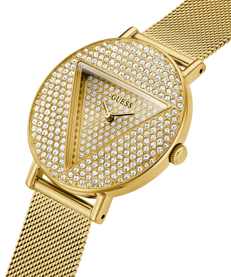 GUESS Ladies Gold Tone Analog Watch-GW0477L2