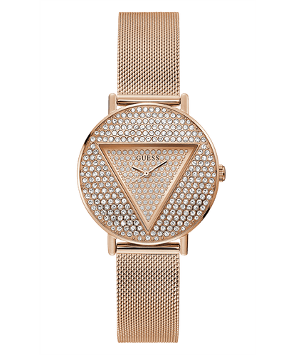 ROSE GOLD TONE CASE ROSE GOLD TONE STAINLESS STEEL/MESH WATCH