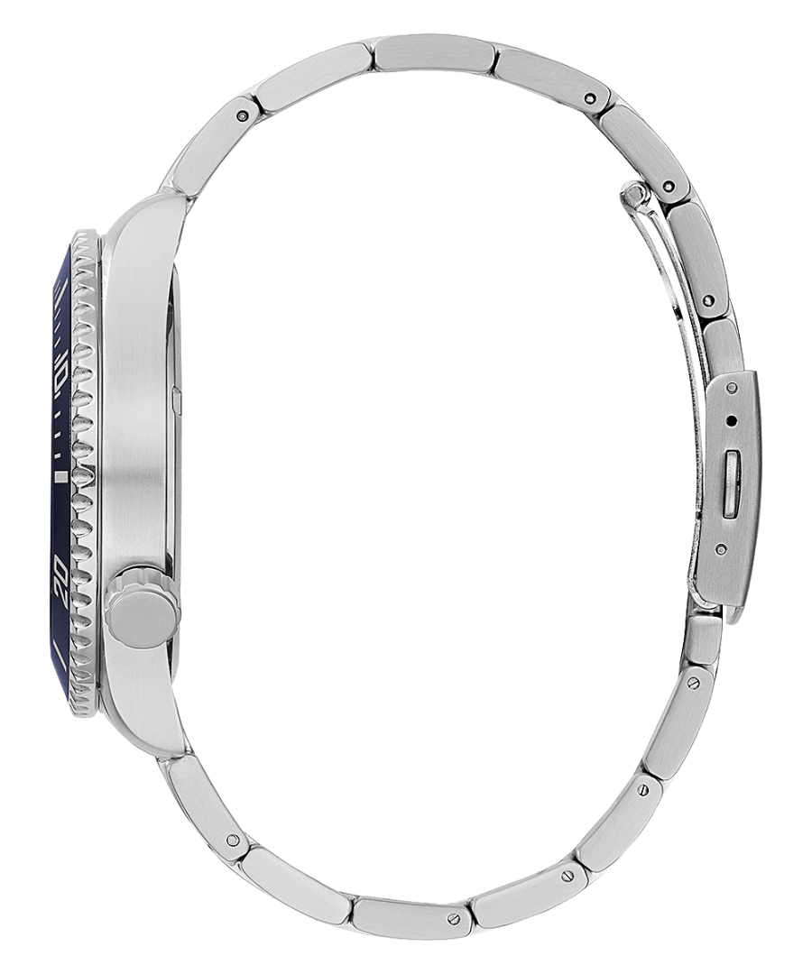 Silver Tone Case Silver Tone Stainless Steel Watch
