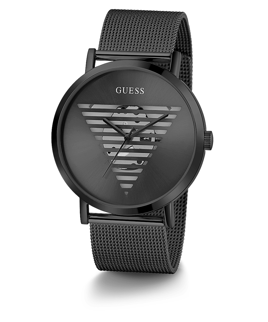 Black Case Black Stainless Steel/Mesh Watch