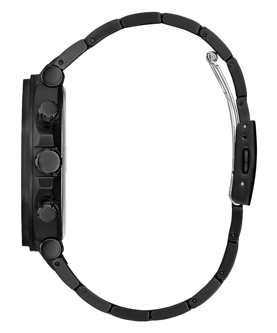 BLACK CASE BLACK STAINLESS STEEL WATCH