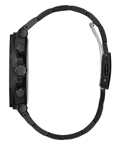 BLACK CASE BLACK STAINLESS STEEL WATCH