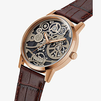 COFFEE CASE BROWN LEATHER WATCH-GW0570G2