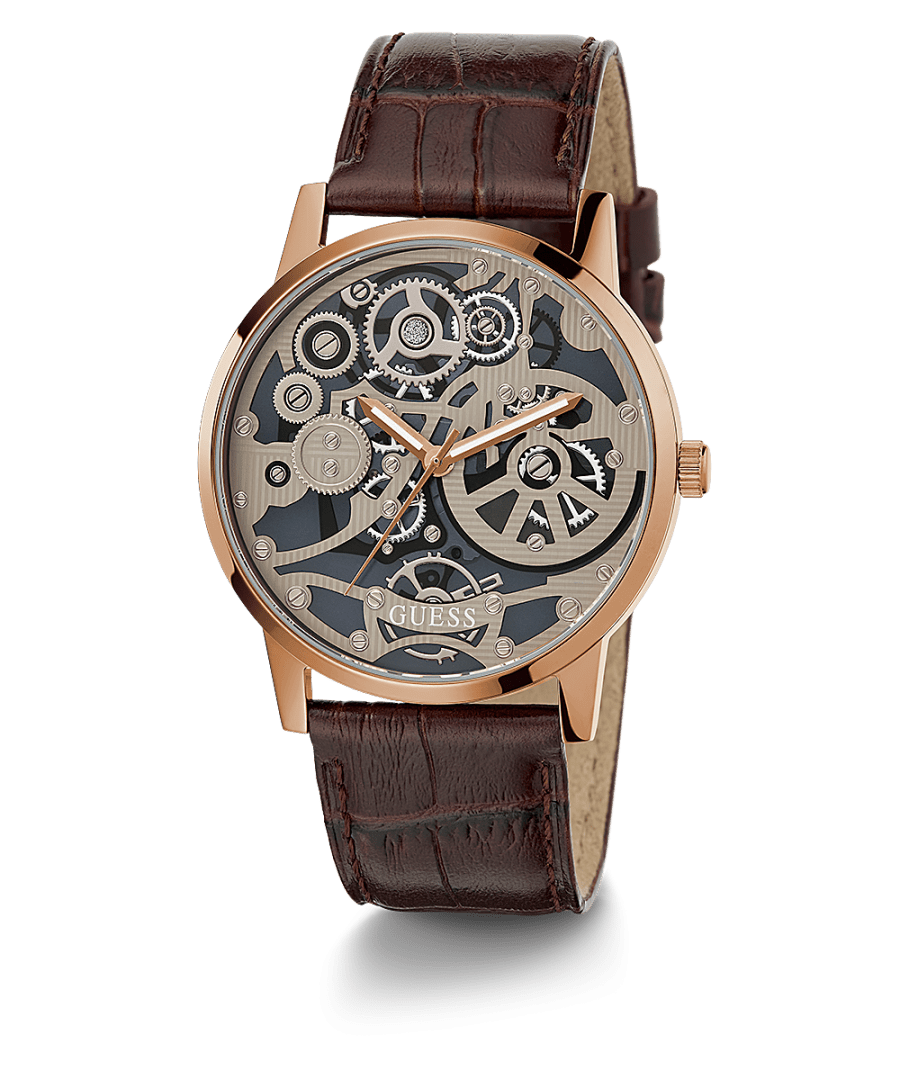 COFFEE CASE BROWN LEATHER WATCH