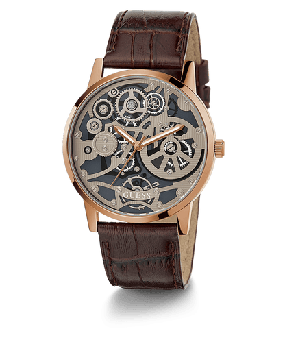 COFFEE CASE BROWN LEATHER WATCH