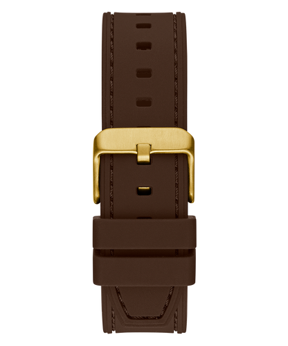 GUESS Mens Brown Gold Tone Multi-function Watch-GW0571G5