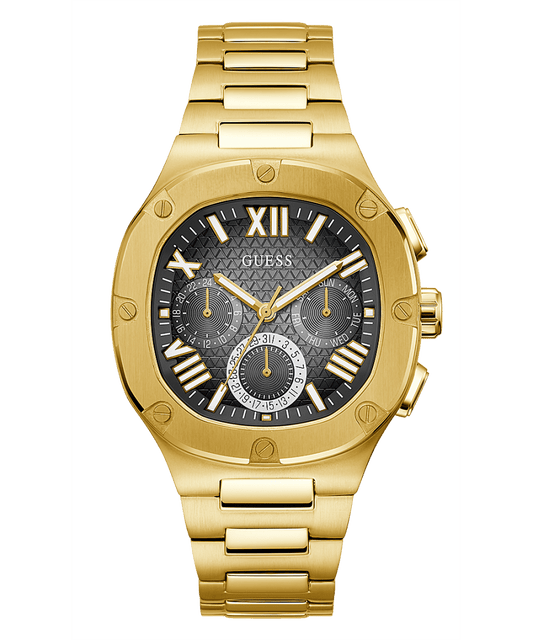 GOLD TONE CASE GOLD TONE STAINLESS STEEL WATCH