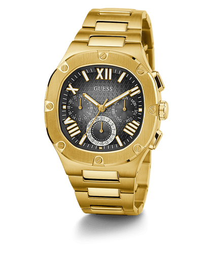 GOLD TONE CASE GOLD TONE STAINLESS STEEL WATCH