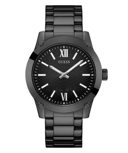 BLACK CASE BLACK STAINLESS STEEL WATCH