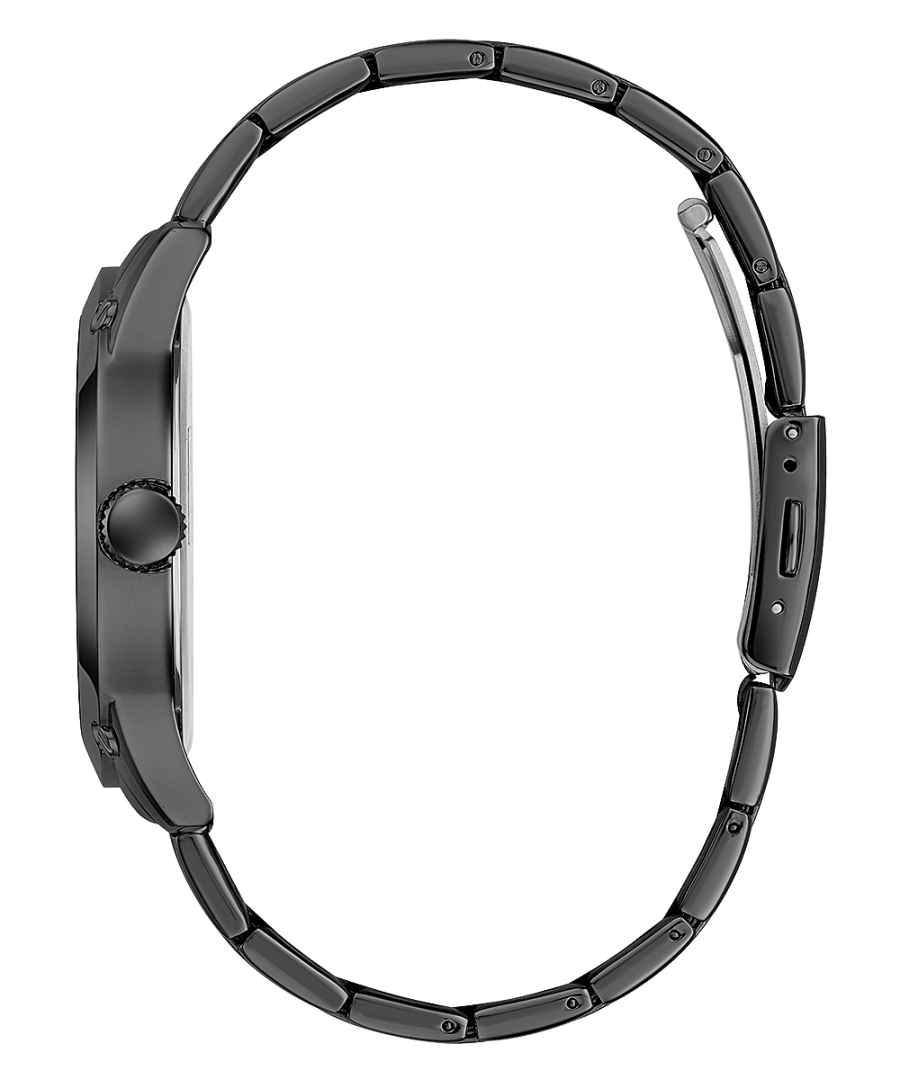 BLACK CASE BLACK STAINLESS STEEL WATCH