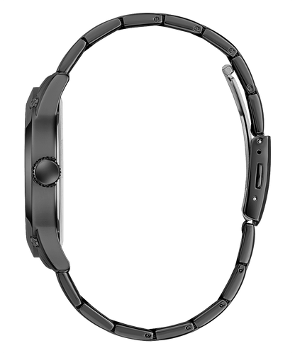 BLACK CASE BLACK STAINLESS STEEL WATCH