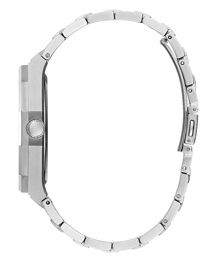 Silver Case Silver Tone Stainless Steel Watch