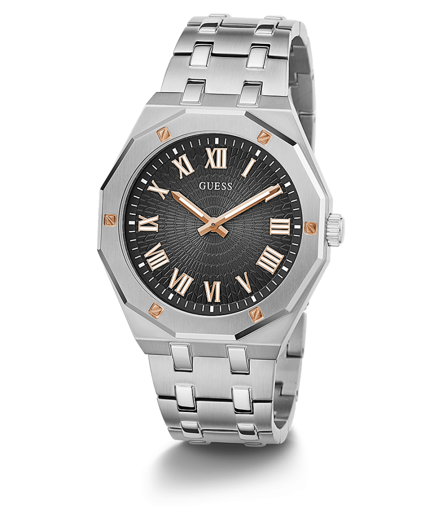 Silver Case Silver Tone Stainless Steel Watch