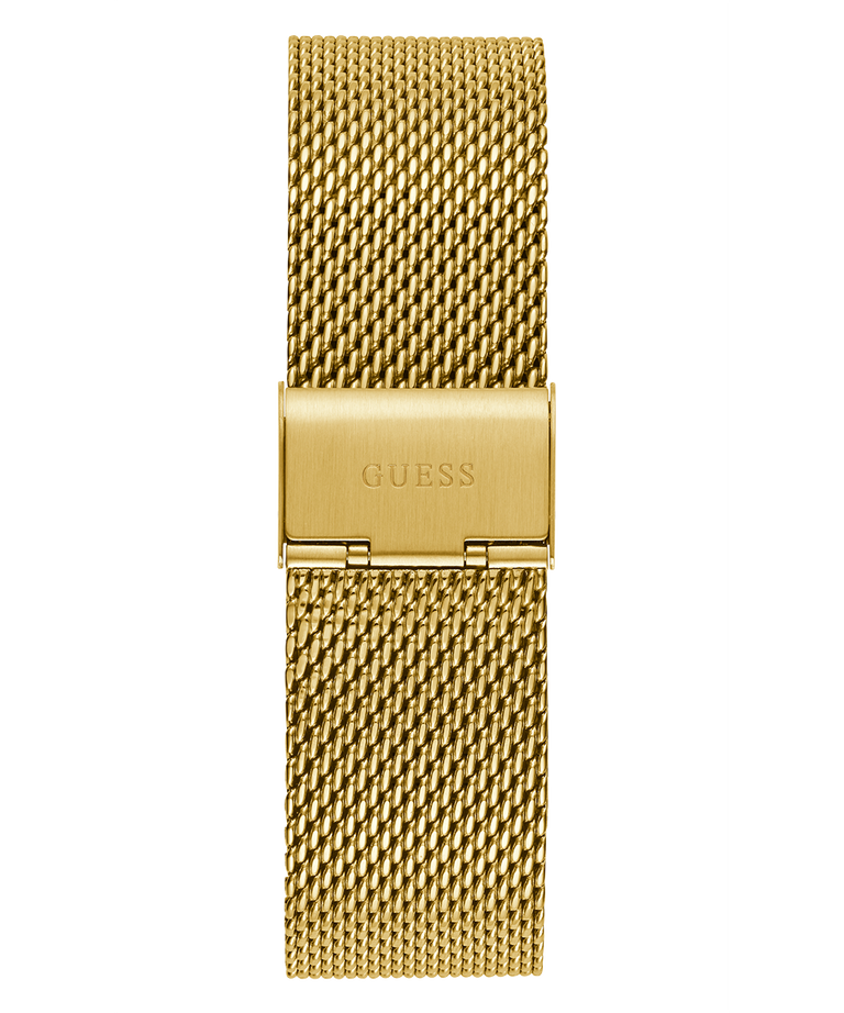 GUESS Mens Gold Tone Multi-function Watch