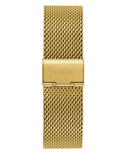 GUESS Mens Gold Tone Multi-function Watch