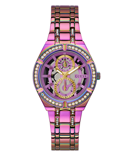 GUESS Ladies Iridescent Iridescent Multi-function Watch-GW0604L4
