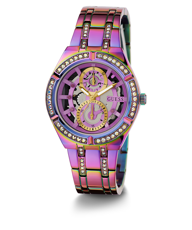 GUESS Ladies Iridescent Iridescent Multi-function Watch-GW0604L4