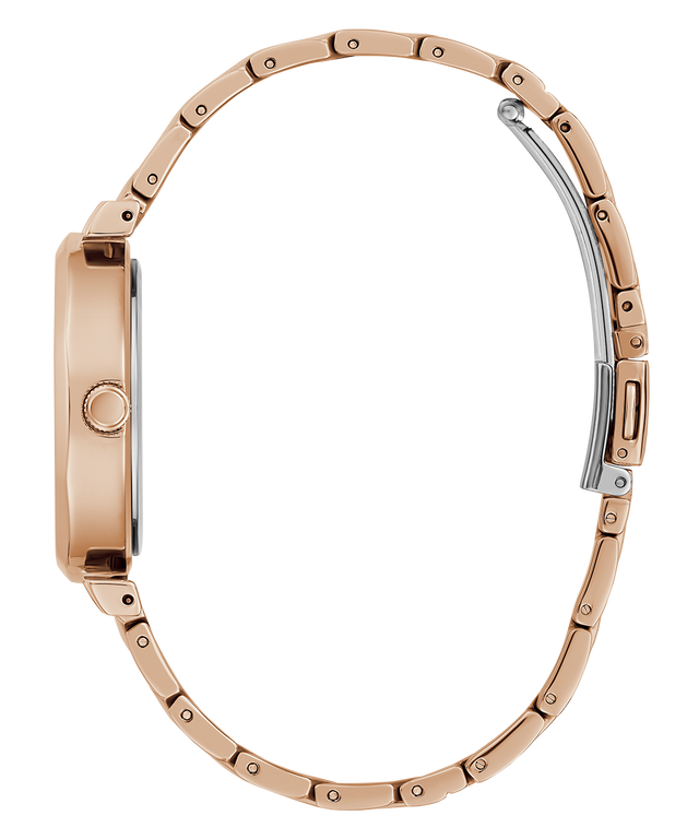 GUESS Ladies Rose Gold Tone Analog Watch-GW0613L3
