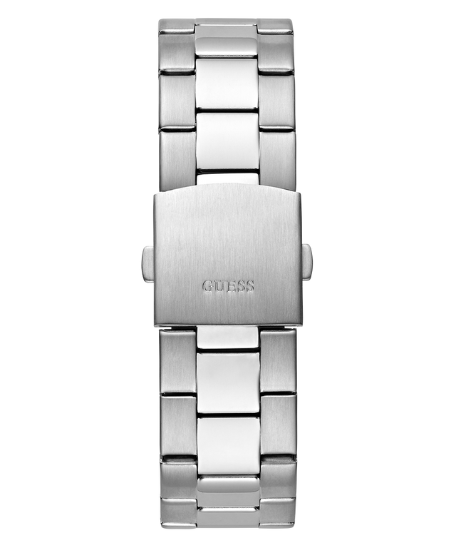 GUESS Mens Silver Tone Multi-function Watch