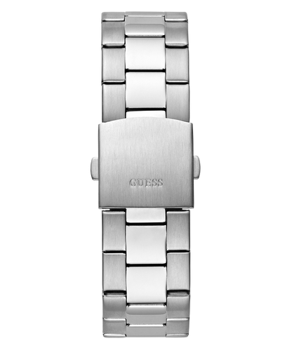GUESS Mens Silver Tone Multi-function Watch