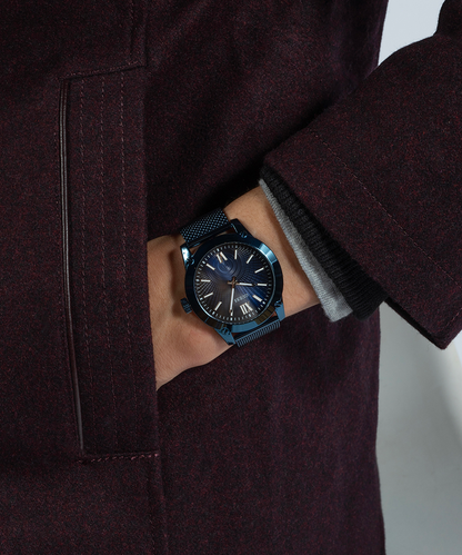 GUESS Mens Blue Analog Watch-GW0629G3