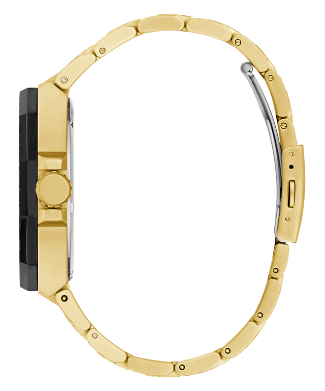 GUESS Mens Gold Tone 2-Tone Multi-function Watch