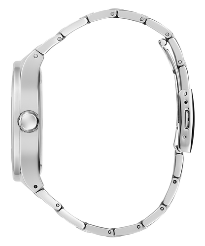 GUESS Mens Silver Tone Analog Watch-GW0662G1