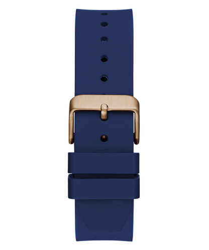 GUESS Mens Blue Rose Gold Tone Analog Watch-GW0663G3