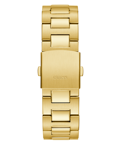 GUESS Equity Mens Gold Tone Multi-function Watch