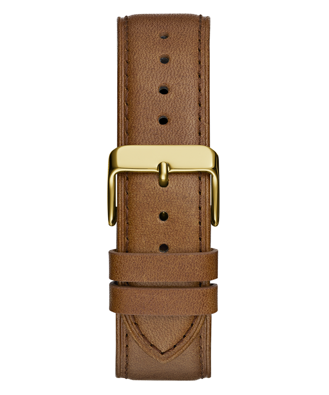 GUESS Mens Brown Gold Tone Multi-function Watch-GW0709G2