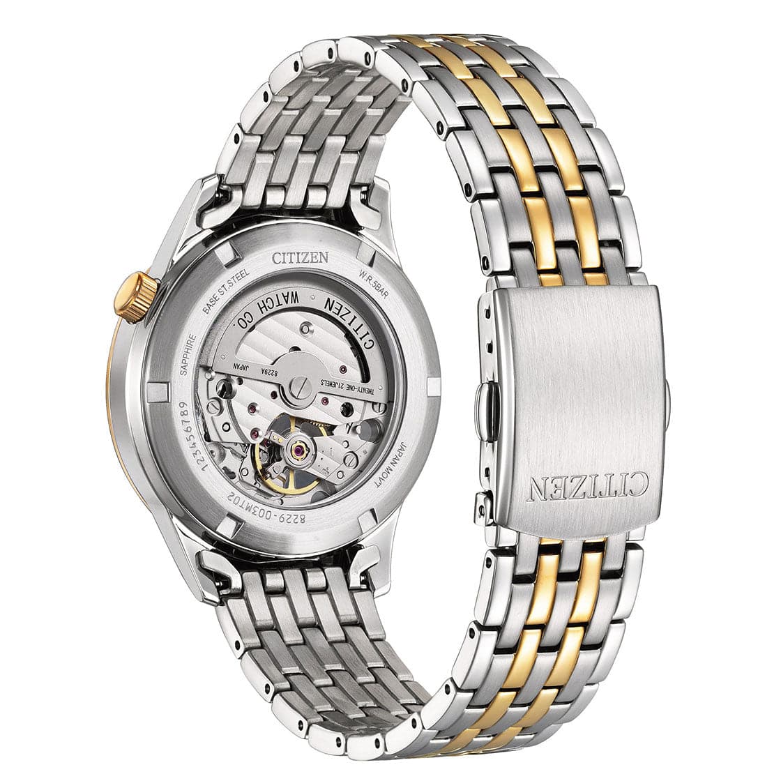 CITIZEN AUTOMATIC GENTS WATCH WHITE DIAL - NH9136-88A