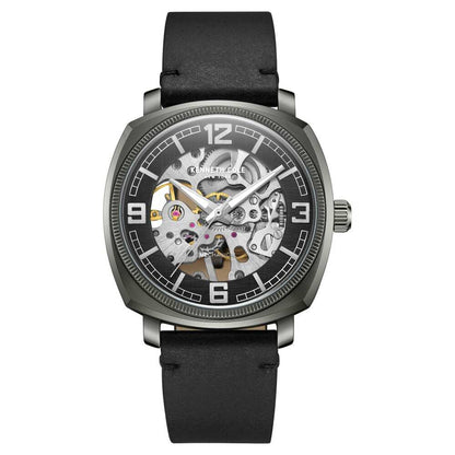 Kenneth Cole Black Dial Analog Mechanical Hand Wound Watch for Men KCWGE0020703MN