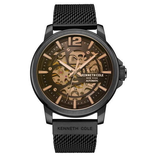 Kenneth Cole Black Dial Automatic Watch for Men KCWGL2220503MN