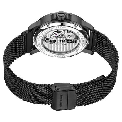 Kenneth Cole Black Dial Automatic Watch for Men KCWGL2220503MN
