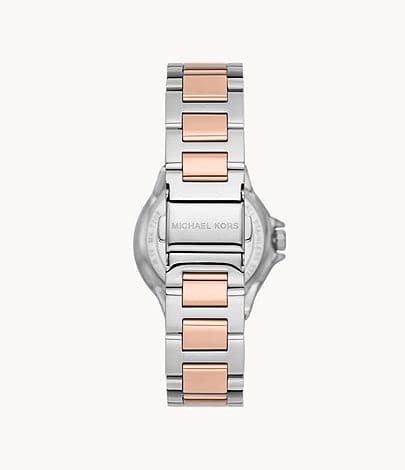 Michael Kors Mini Camille Multifunction Two-Tone Stainless Steel Watch and Steel Necklace Set MK1054SET