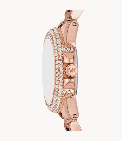 Michael Kors Petite Camille Three-Hand Rose Gold-Tone Stainless Steel Watch MK3253