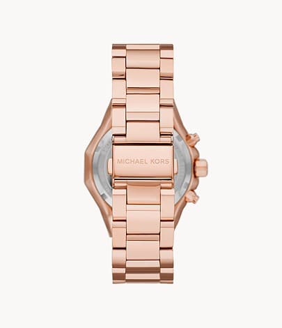 Michael Kors Raquel Chronograph Rose Gold-Tone Stainless Steel Watch MK4688I